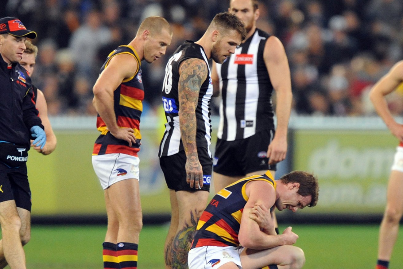 Down and out - Dangerfield on the MCG last Friday night