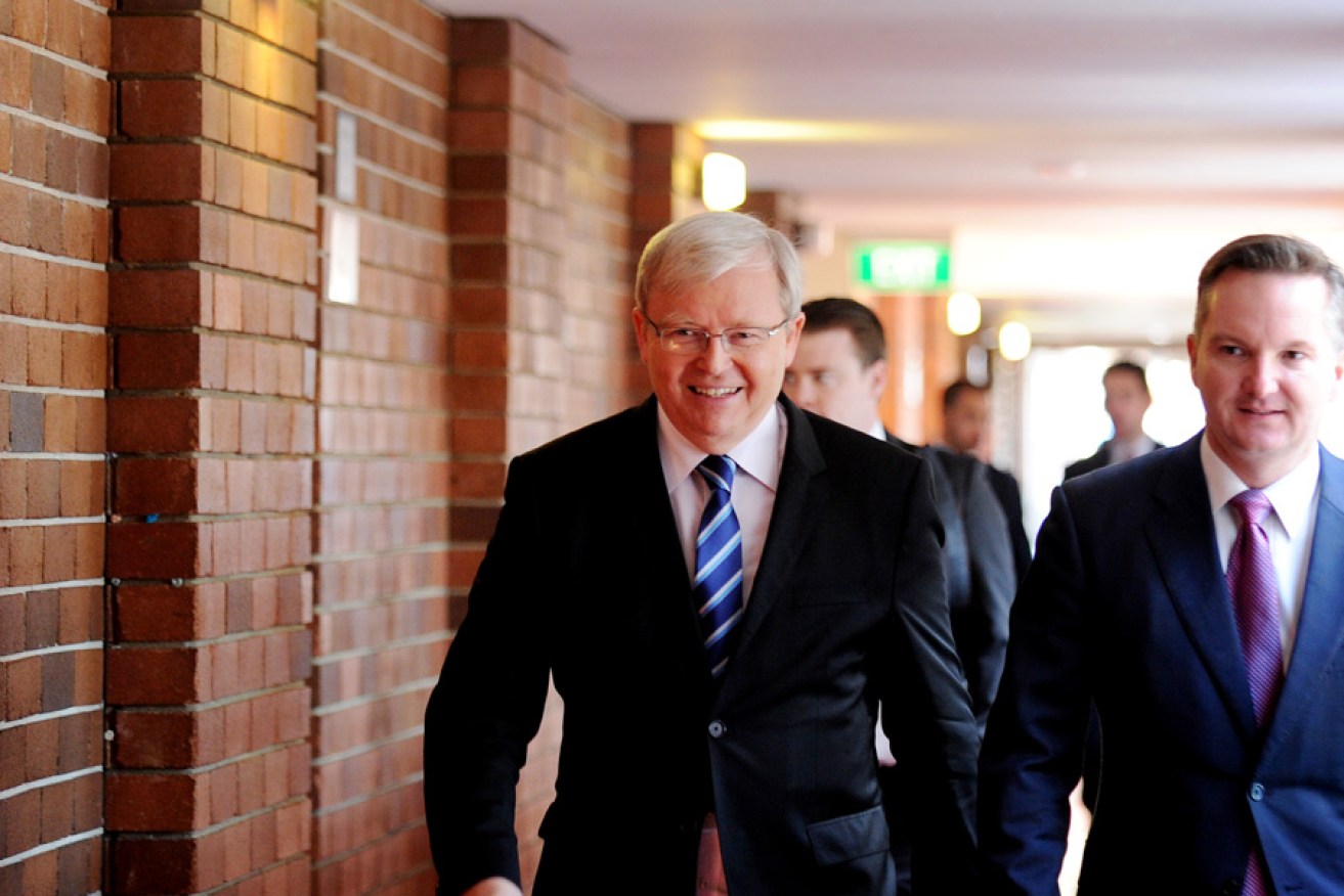 New Treasurer Chris Bowen (right), with Prime Minister Kevin Rudd. Bowen is under pressure to scrap a proposed cap on deductability of self-education expenses.
