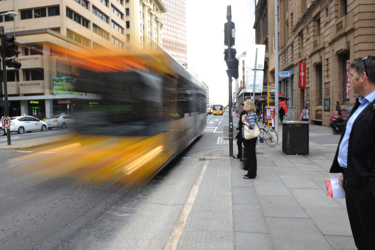 The State Government is reviewing its funding of free City Connector bus services. Photo: Nat Rogers/InDaily