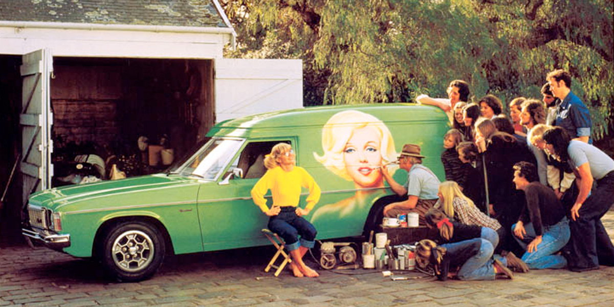 Panel vans were part of Australian life in the 1970s. Photo courtesy Holden
