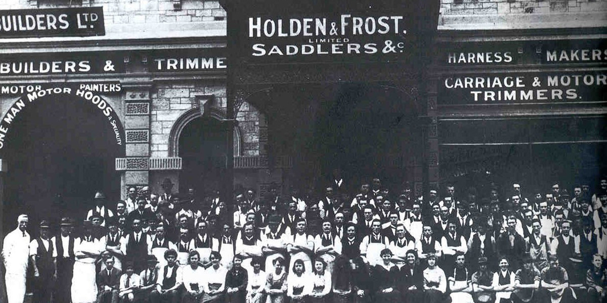 Holden & Frost saddlers, circa 1900. Photo courtesy Holden.