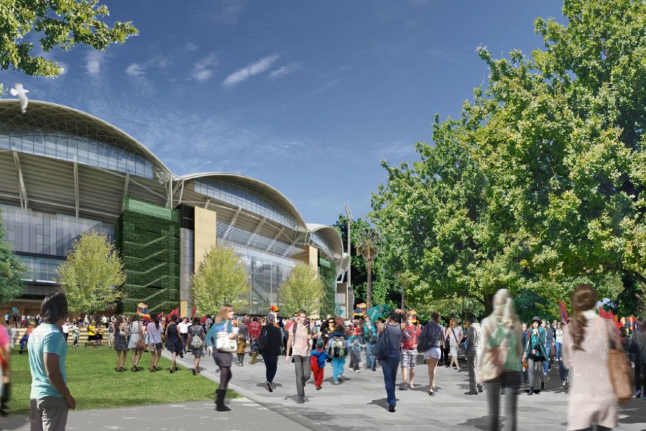 An image of the redeveloped Adelaide Oval.