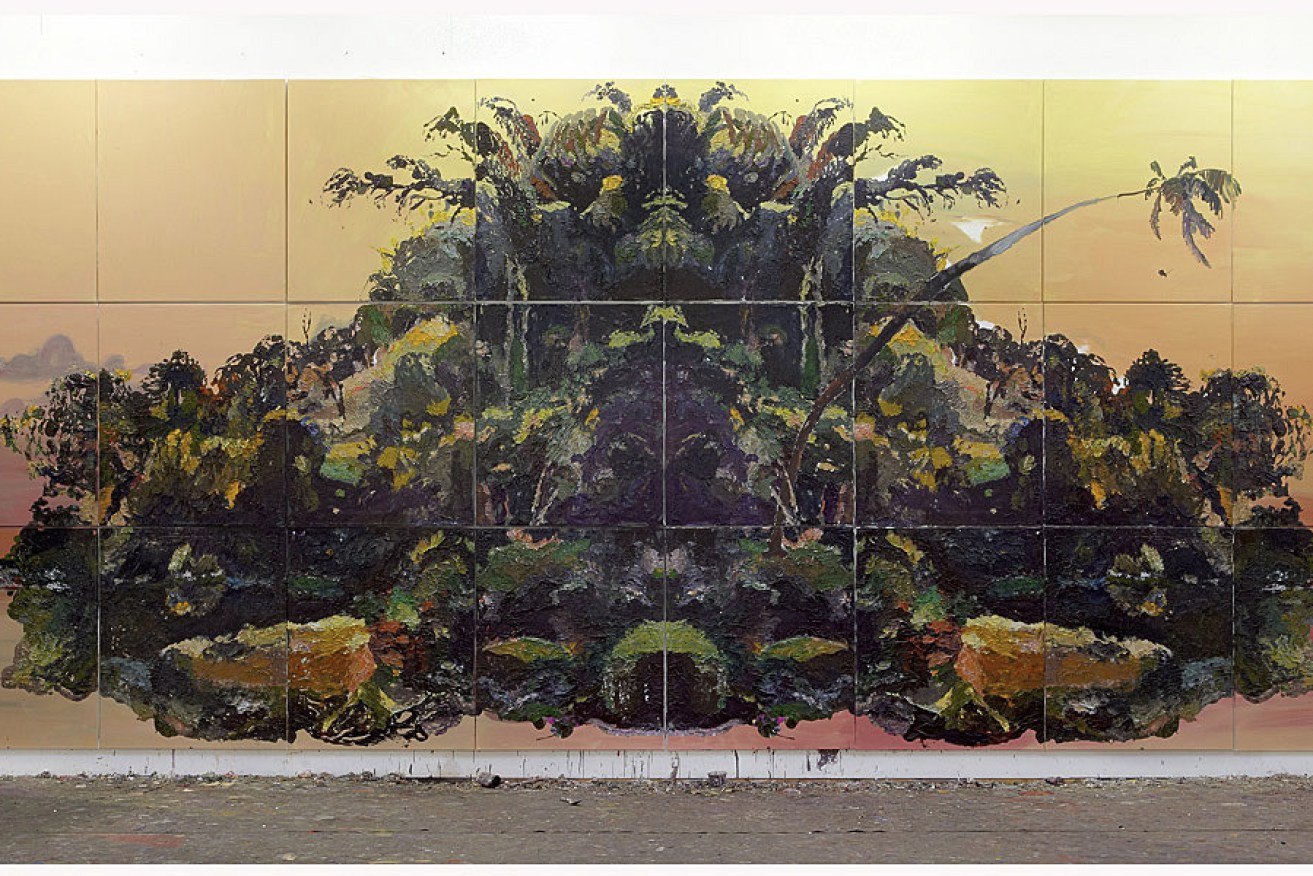 Ben Quilty, The Island, 2013, oil and acrylic on linen, 390 x 880cm, courtesy the artist, Jan Murphy Gallery, Brisbane and Tolarno Galleries, Melbourne