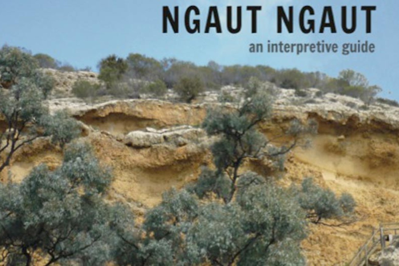 Detail of the cover of the Ngaut Ngaut interpretive guide.