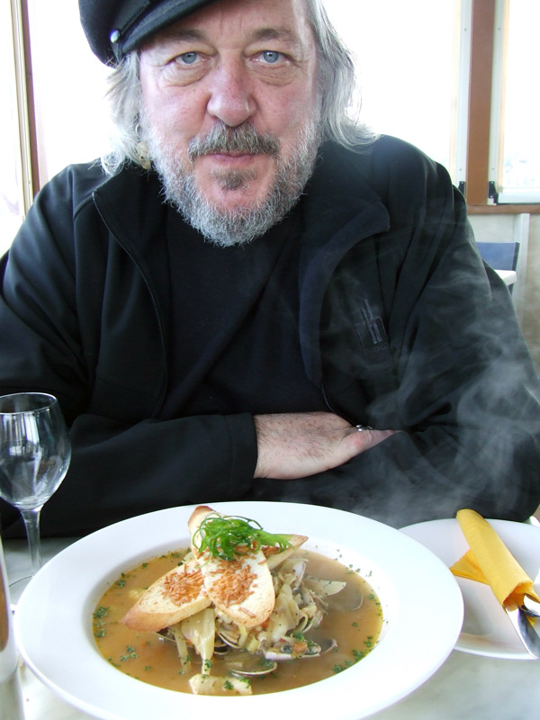 Philip White in seafood heaven at Bombora