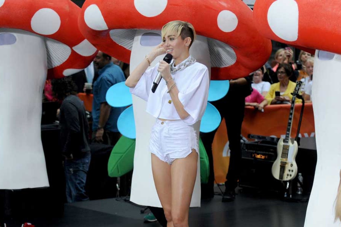 Miley Cyrus performs on the NBC Today Show in New York this week.