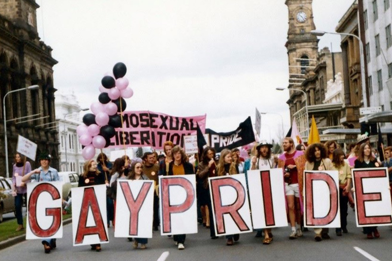 1973: The first gay pride march in Adelaide.