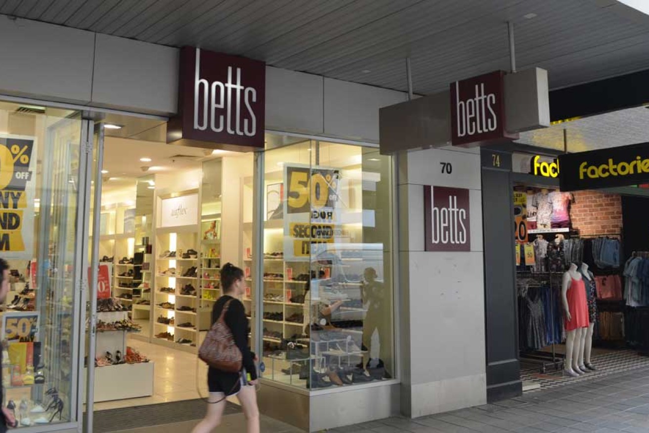 The Betts store in Rundle Mall.