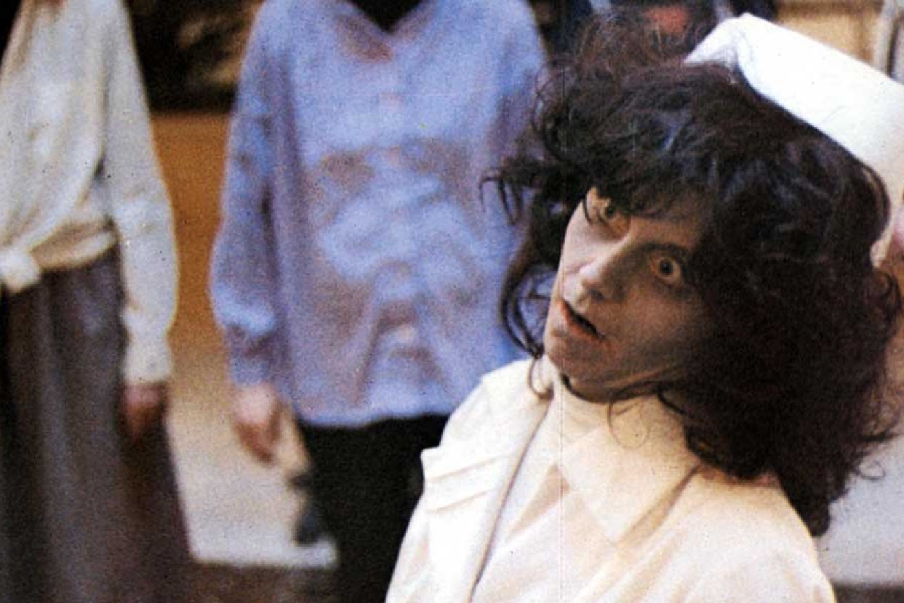 It's in the eyes - a scene from the 1978 horror movie Day of the Dead.