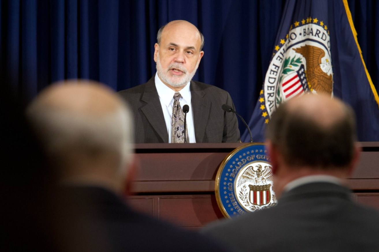 Federal Reserve Board Chairman Ben Bernanke after the Federal Open Market Committee meeting in Washington, DC. 