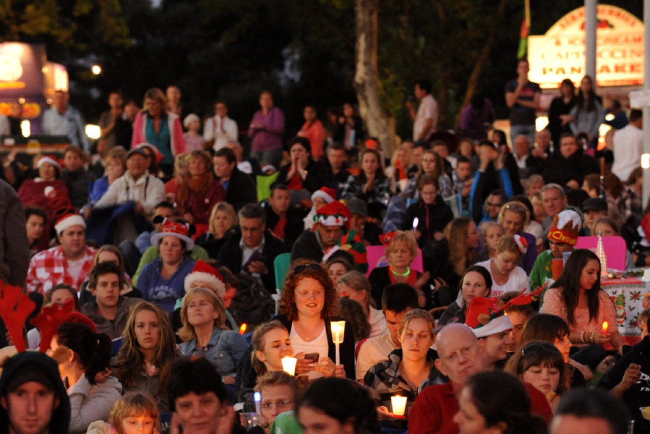 Thousands are experted to flock to Elder Park on Sunday for an evening of carols.
