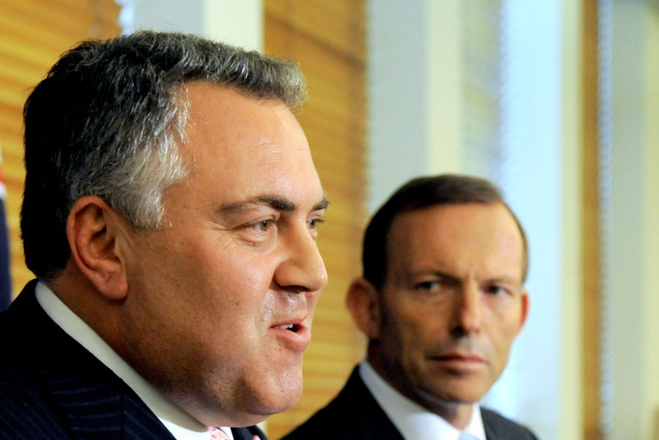 Treasurer Joe Hockey (left) with Prime Minister Tony Abbott. File photo.