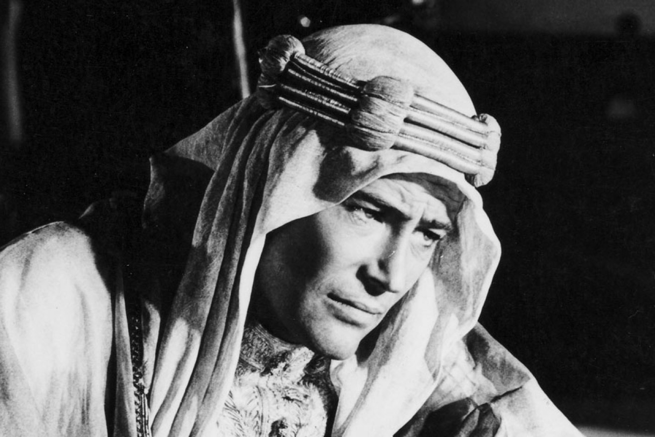 Peter O'Toole in his most famous role as T.H. Lawrence.