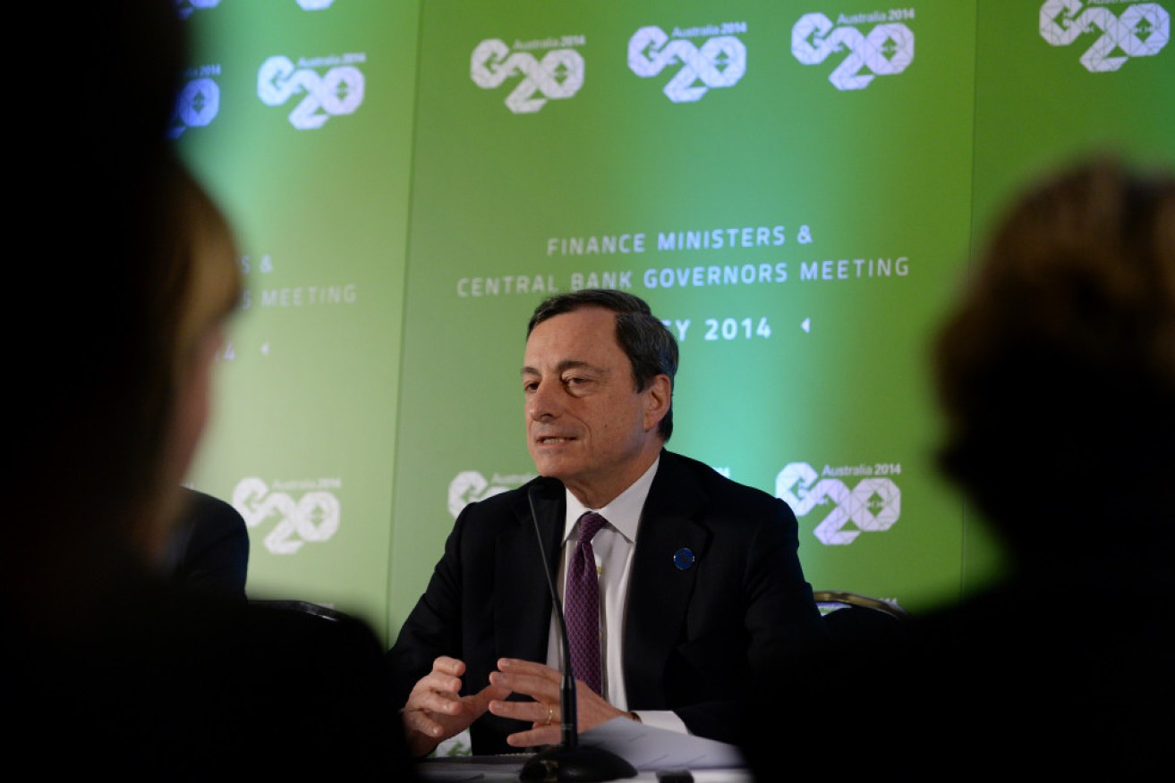President of the European Central bank Mario Draghi 