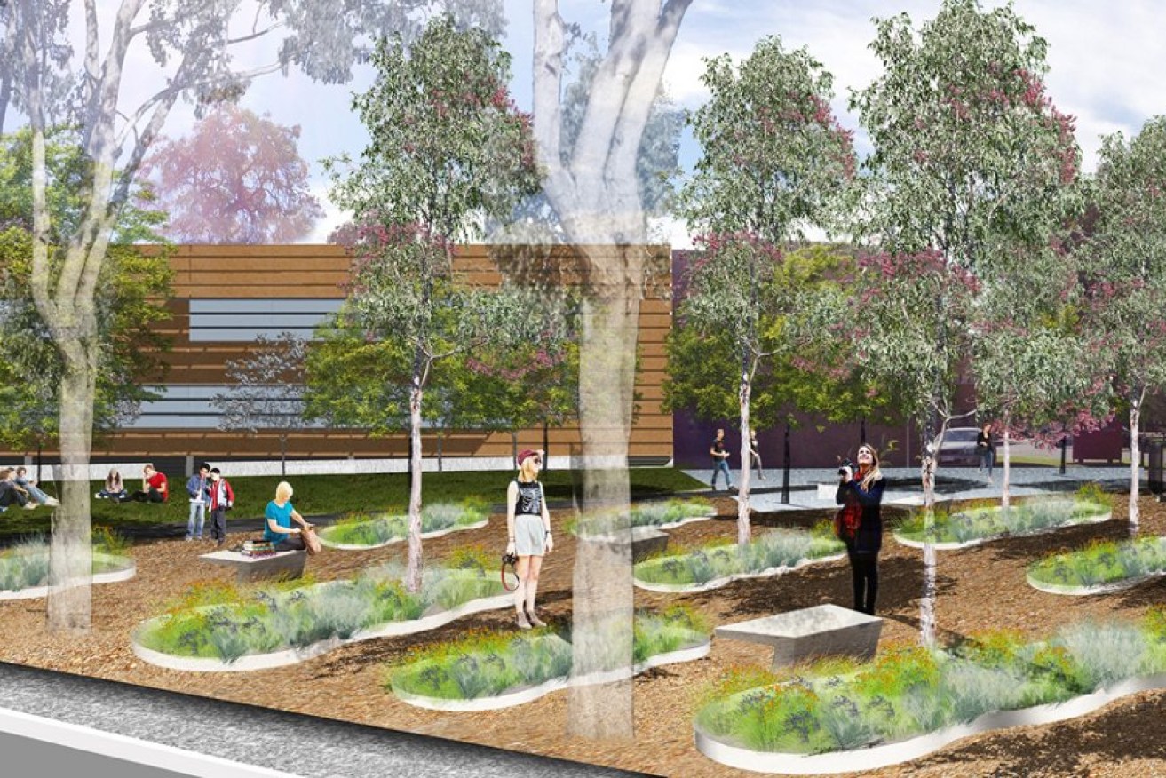 The plan for the entry plaza. Photo: JPE / supplied.