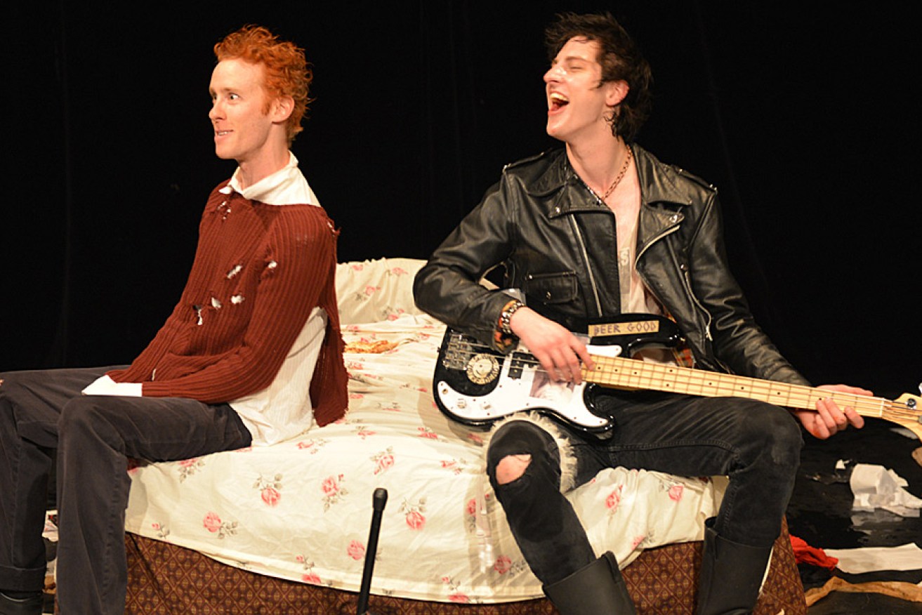 Shane Adamczak as Johnny Rotten and Patrick Rogers as Sid Vicious. Photo: Louis Longpr