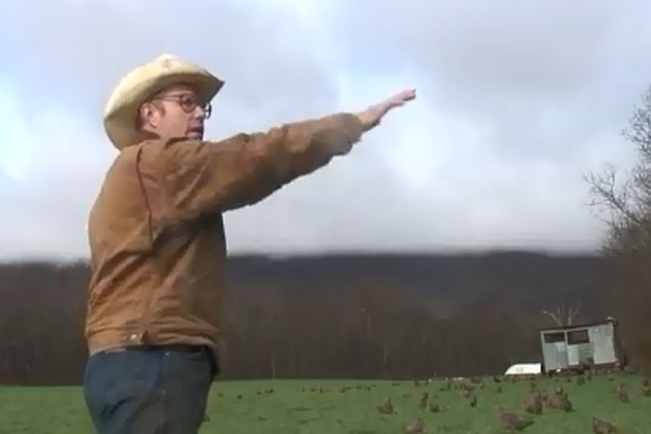 Joel Salatin on his Virginia farm