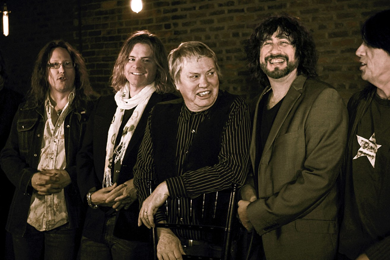 Bobby Keys (third from right) and The Suffering Bastards are playing at The Gov.