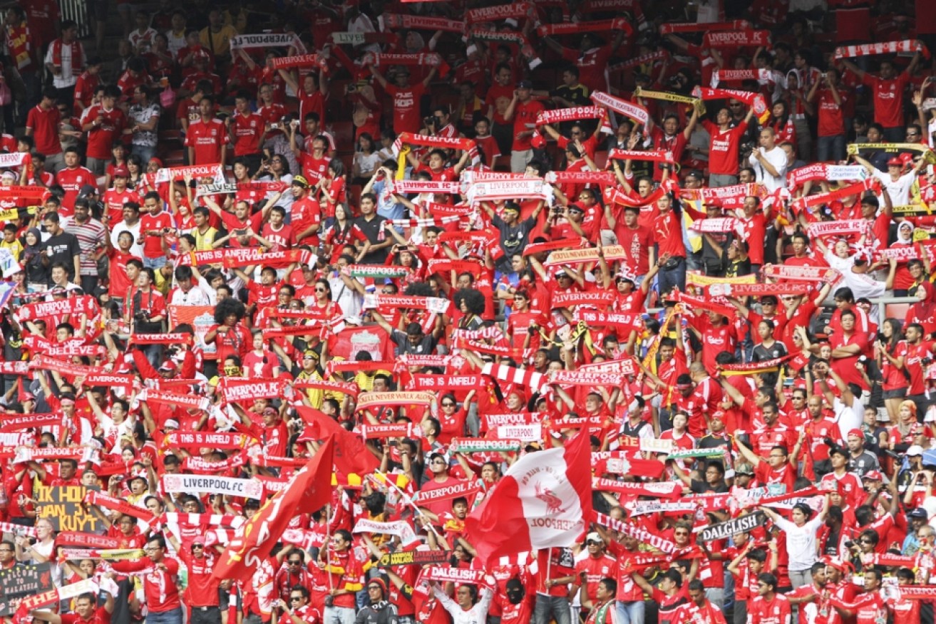 Liverpool Football Club fans. Photo: Shutterstock