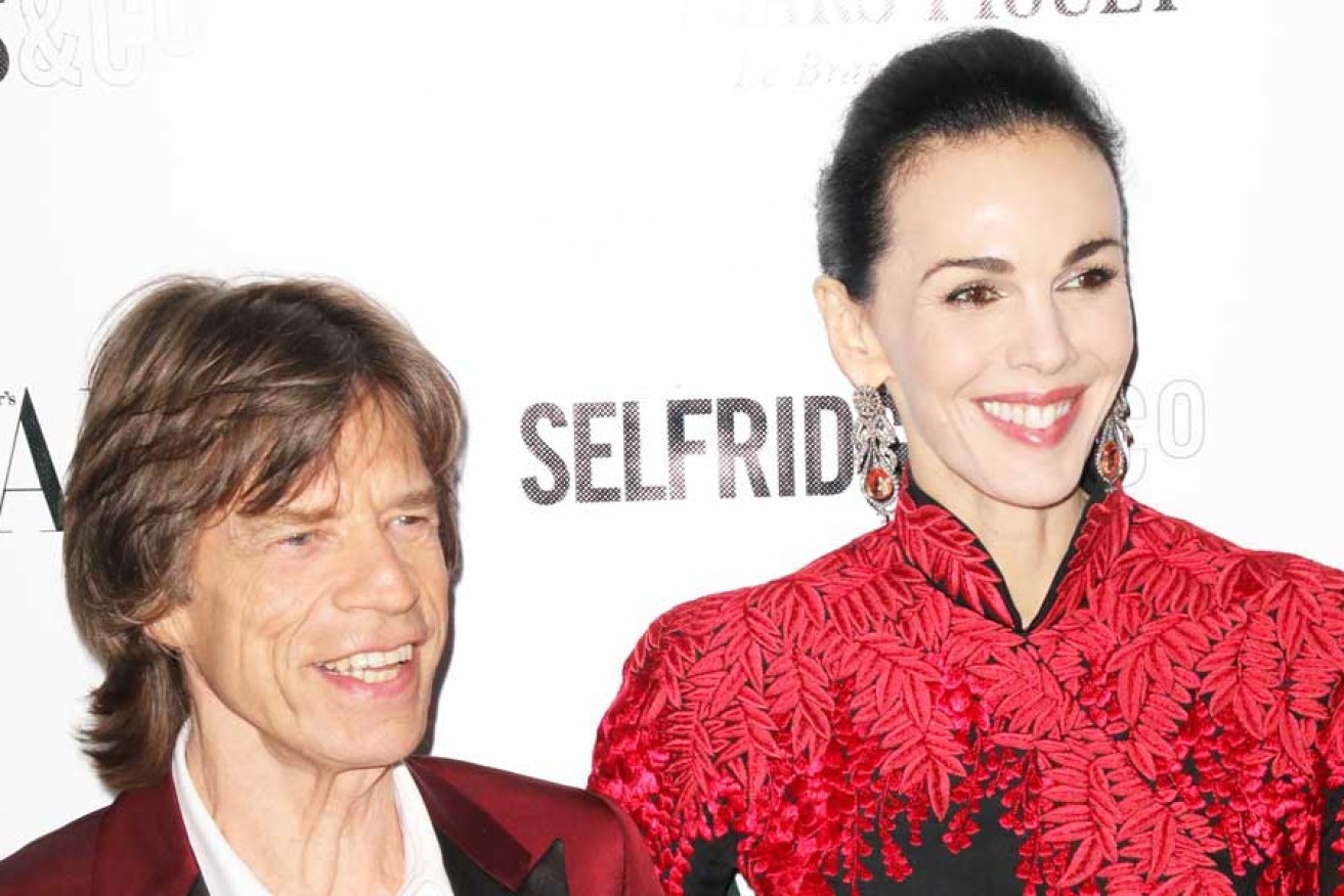 Mick Jagger with partner L'Wren Scott, who died earlier this week.