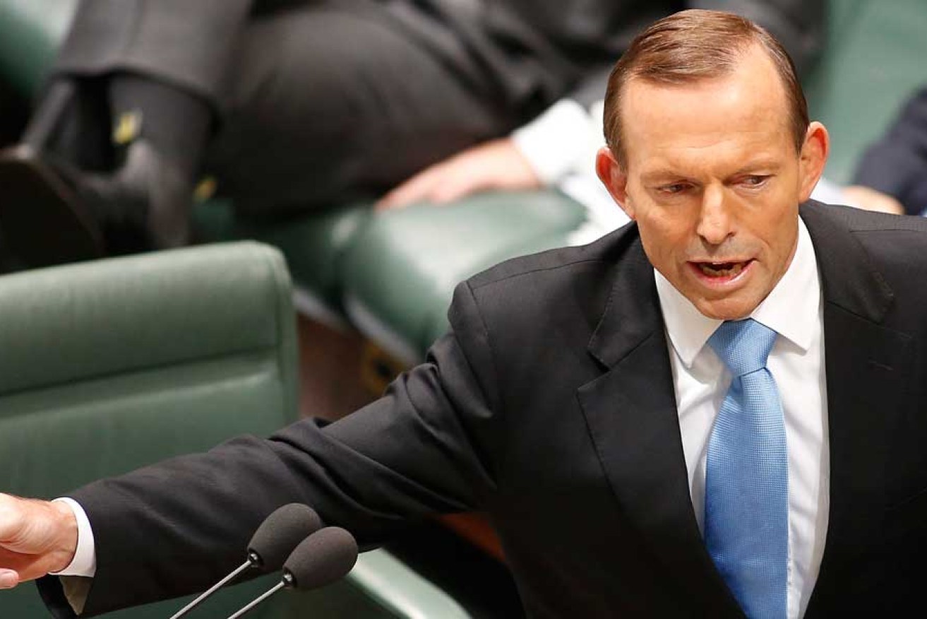 Prime Minister Tony Abbott in question time yesterday.