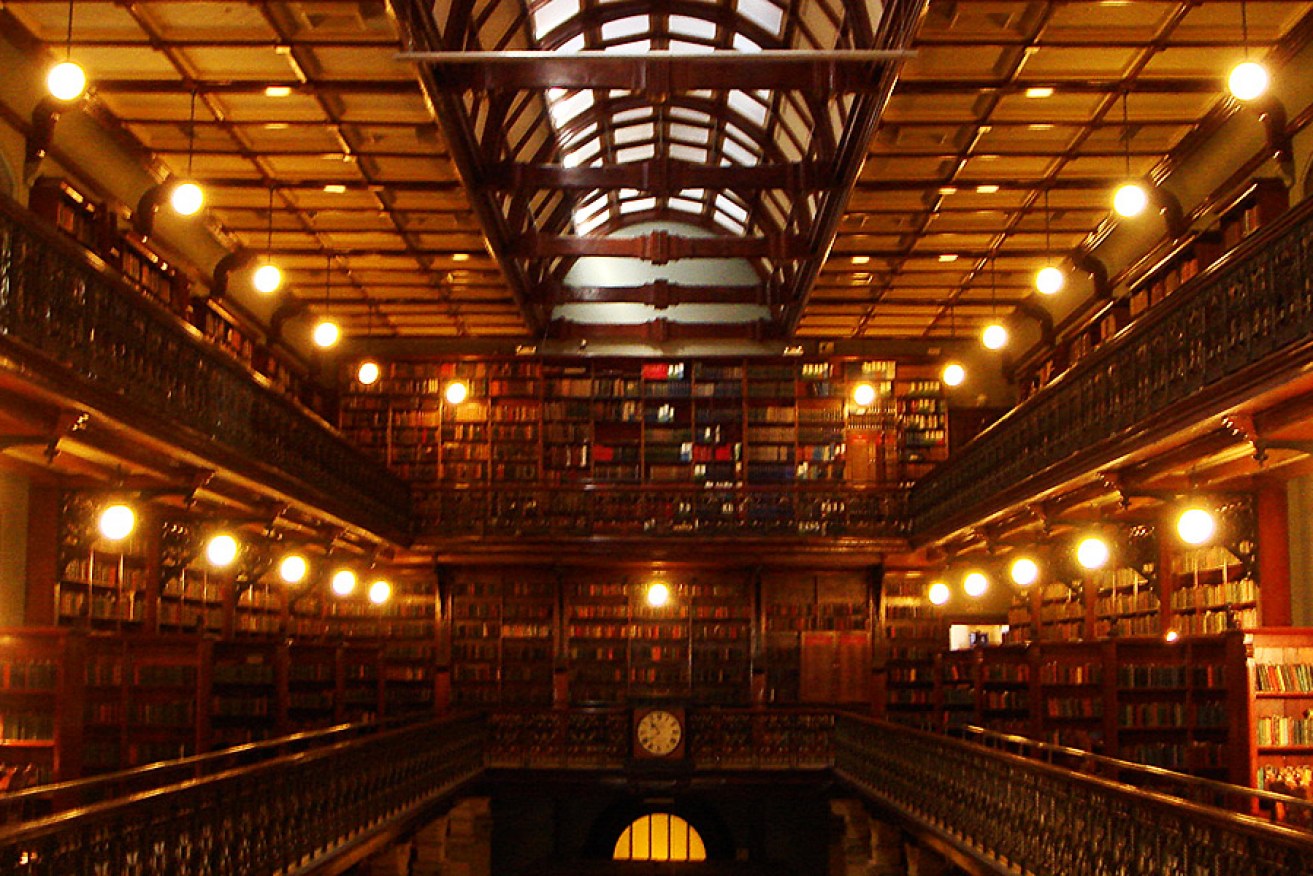Mortlock Wing, State Library of SA: a library was being planned even before settlement.