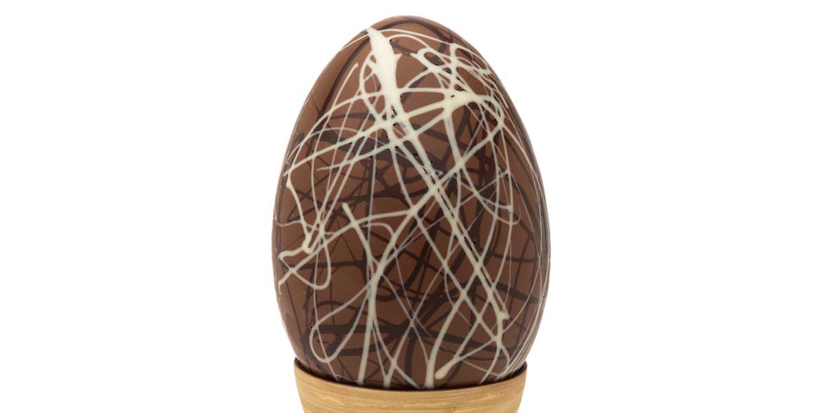 A hand-decorated Haigh's Easter egg.