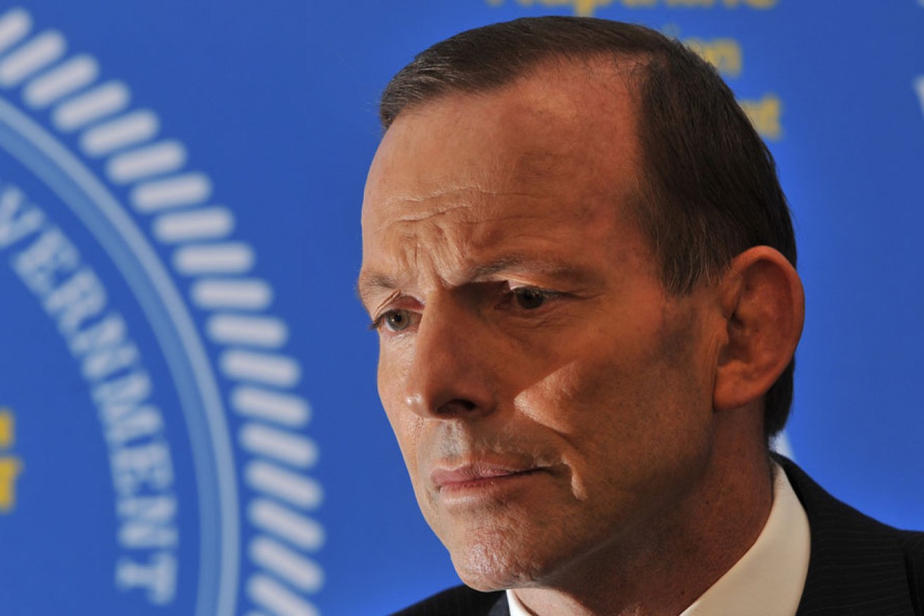 Tony Abbott: he's almost lost control of the budget debate.