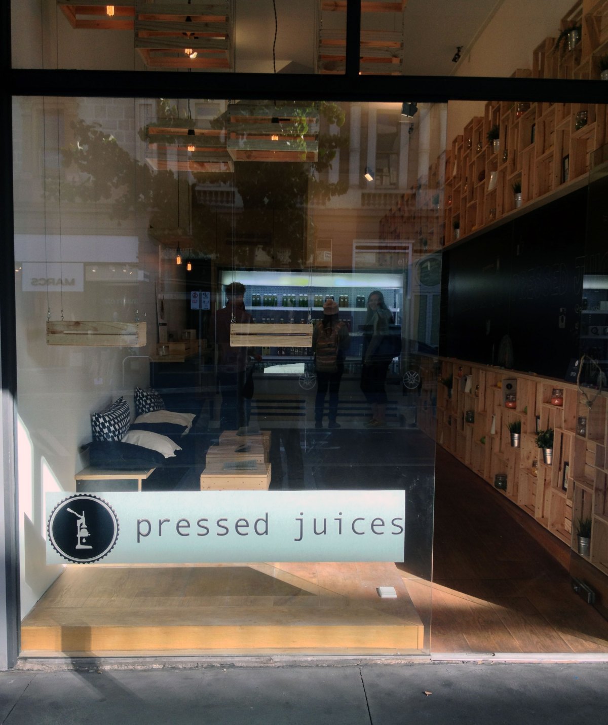 The Pressed Juices store in Rundle St.