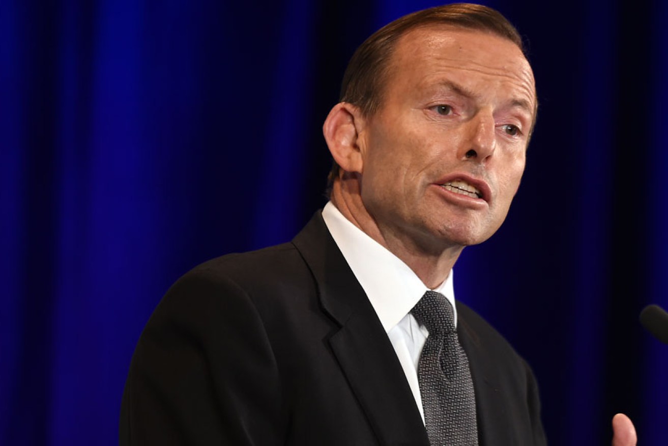 Tony Abbott addressing the Sydney Institute last night.