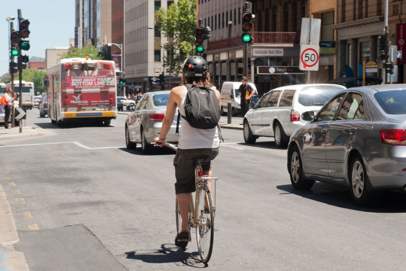 Councils have called a meeting to discuss cycling on footpaths. Photo: Nat Rogers/InDaily