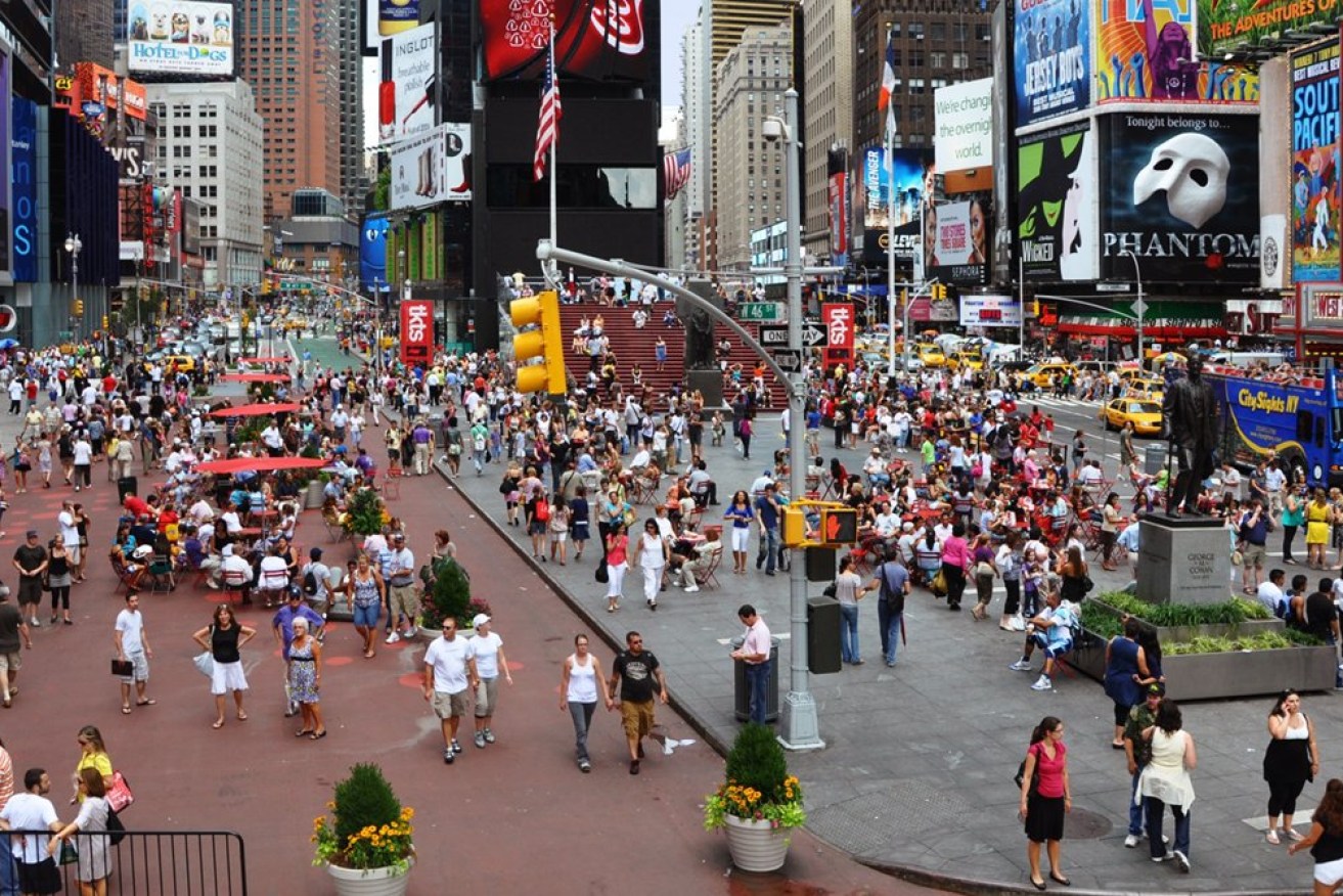 AFTER: Times Square became a pedestrian plaza.