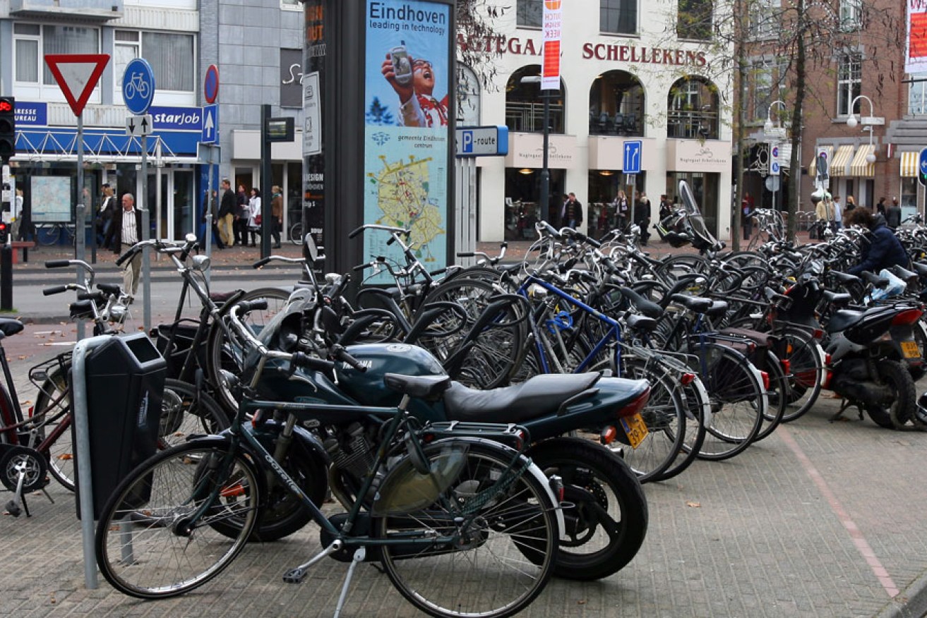 Bikes in the Dutch city of Eindhoven.