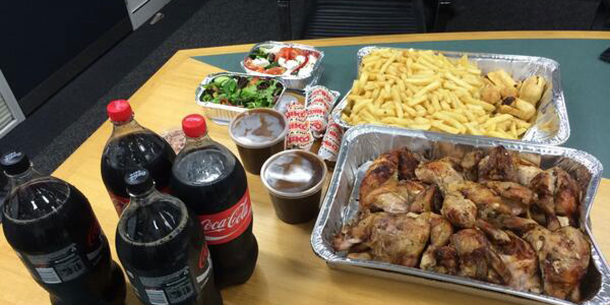 Treasurer Koutsantonis Tweeted this picture of the dinner that he and his advisers enjoyed last night.