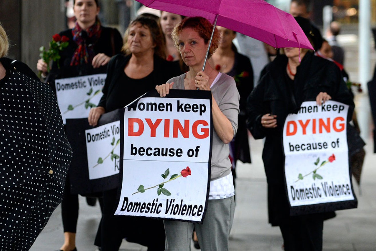 A 2013 protest about the level of domestic violence in Australia.