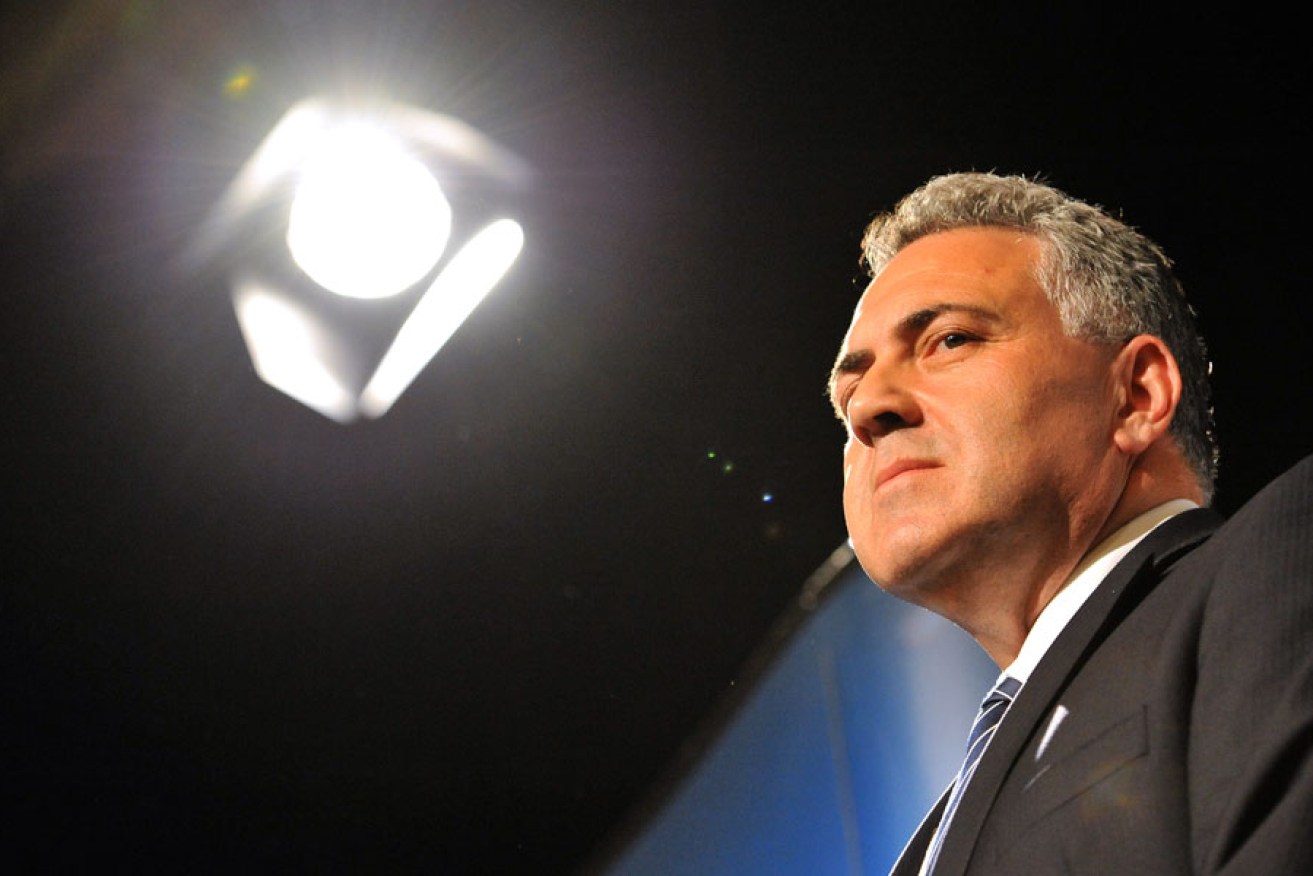 Treasurer Joe Hockey. Liberal backbenchers are revolting ahead of his first budget. 