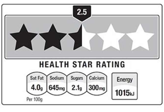 Health star rating