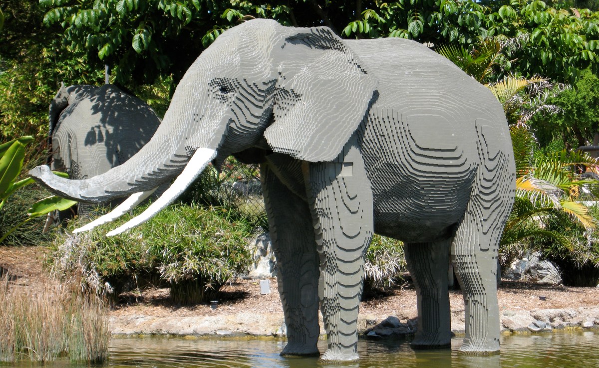 An elephant made of Lego. Photo: Tim Wilson | Flickr