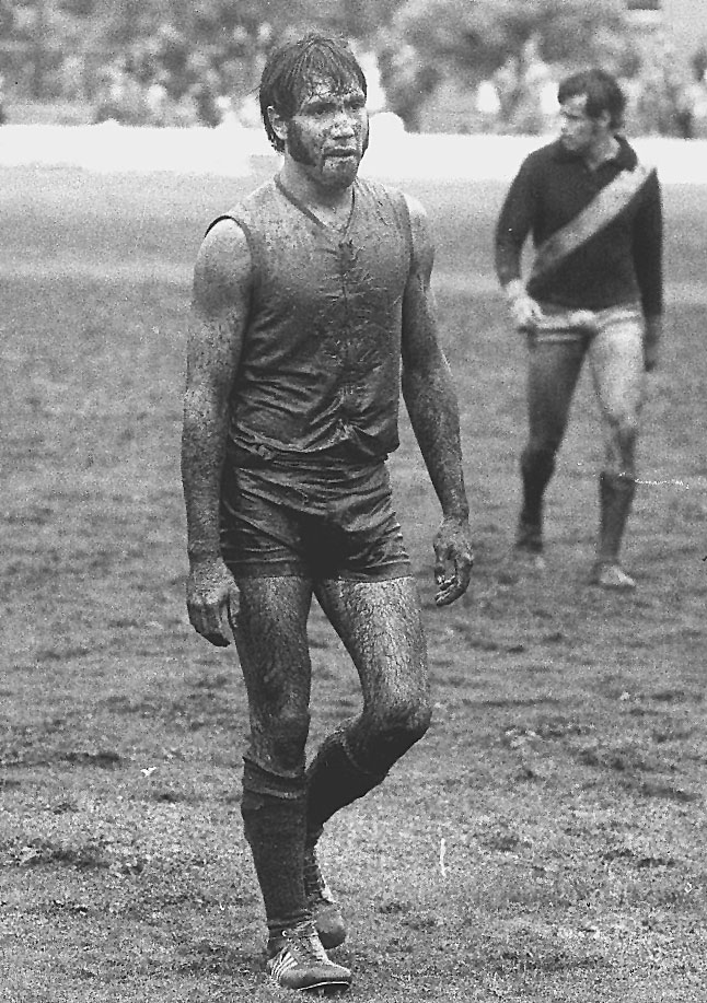 Michael Graham after a muddy day at the office in the 1970s.