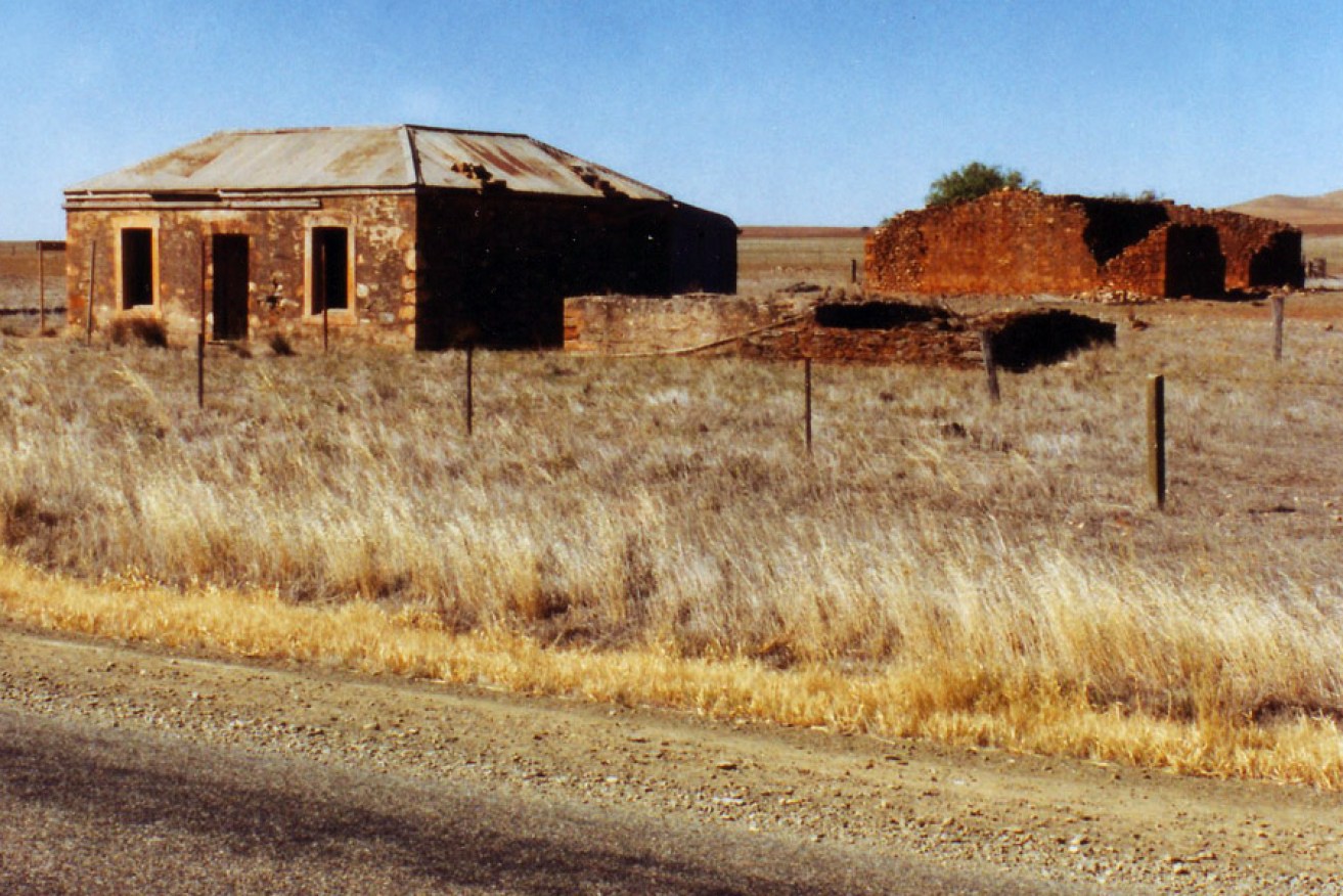 Abandoned farmhouse: drought forced many farmers to leave properties beyond Goyder's Line. Photo: Janis Sheldrick