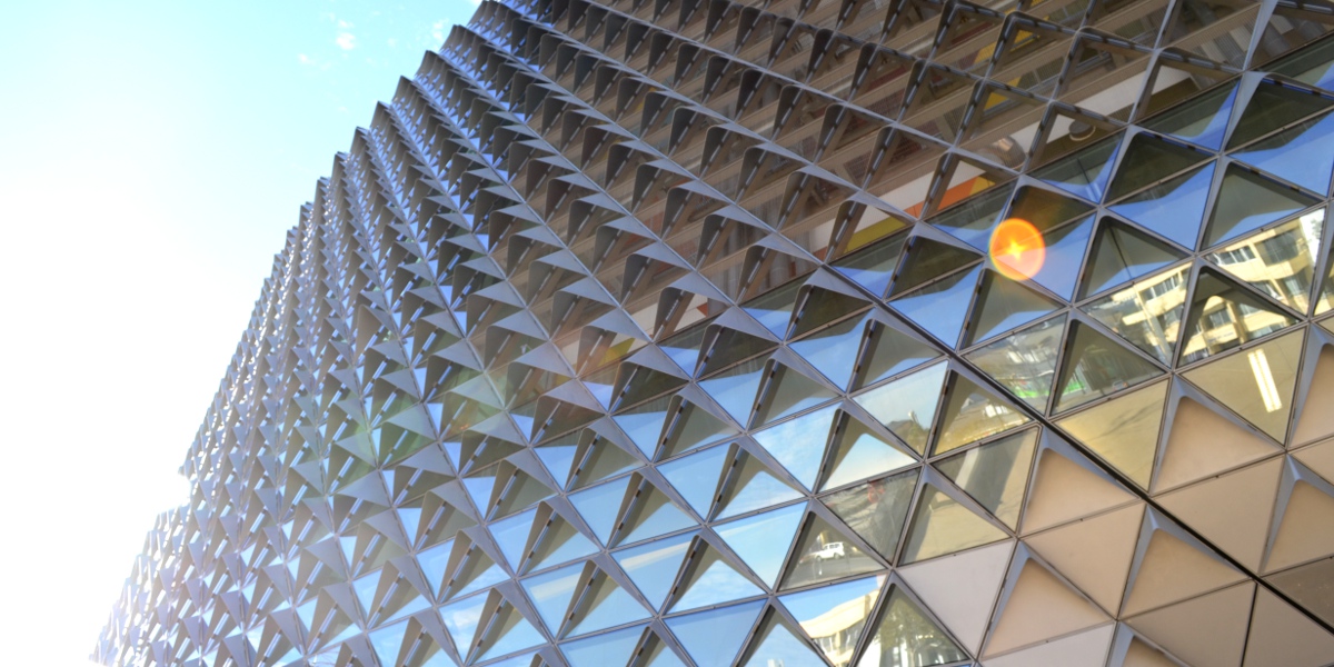 The stunning exterior of the SA Health and Medical Research Institute. Photo: Bension Siebert