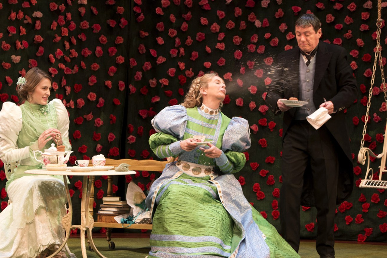 Lucy Fry, Anna Steen and Rory Walker in The Importance of Being Earnest. Photo: Shane Reid