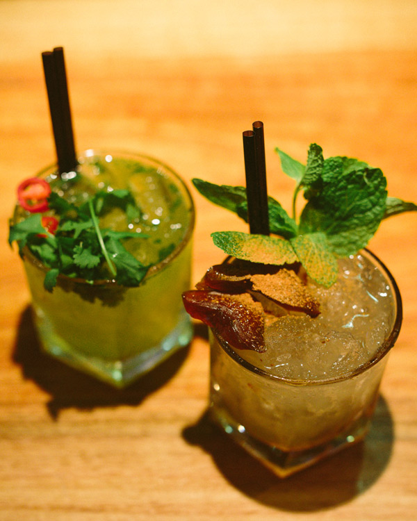The Mexican Gin Fizz and Flying Fig. Photo: Andre Castellucci 