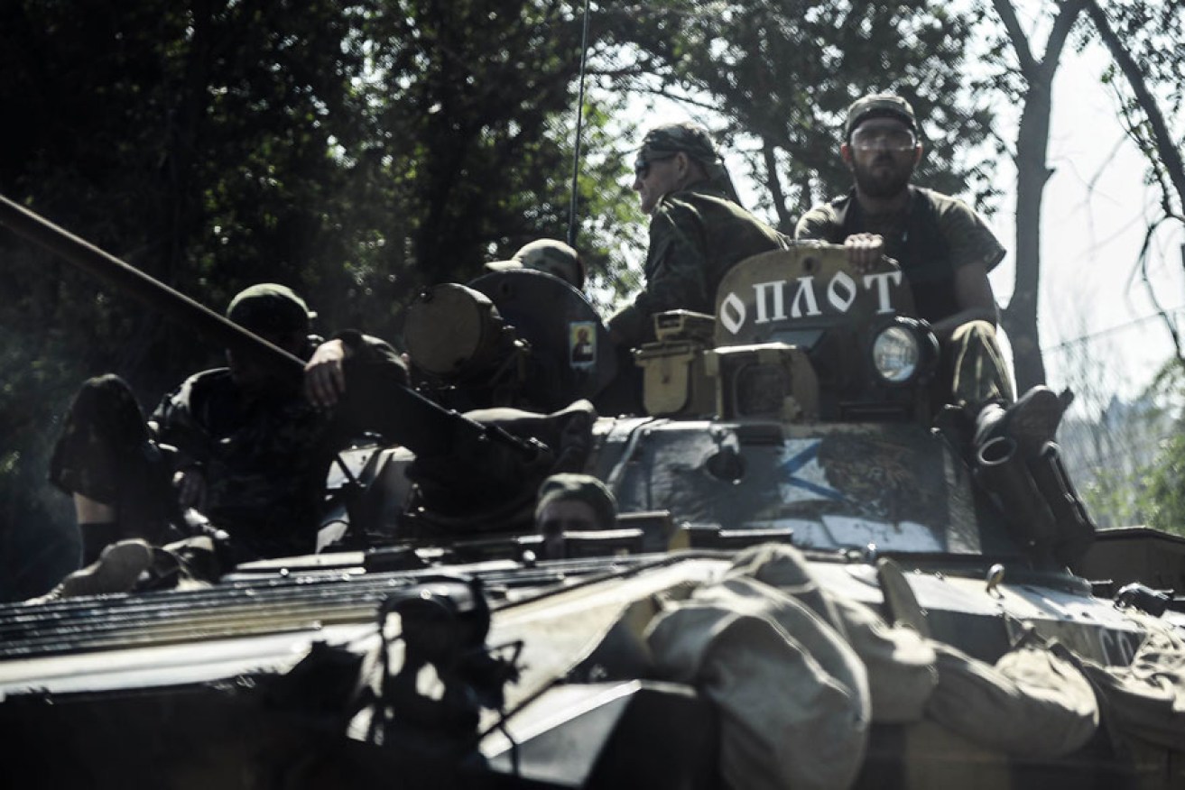 Pro-Russian militants in Donetsk, eastern Ukraine. Photo: AFP
