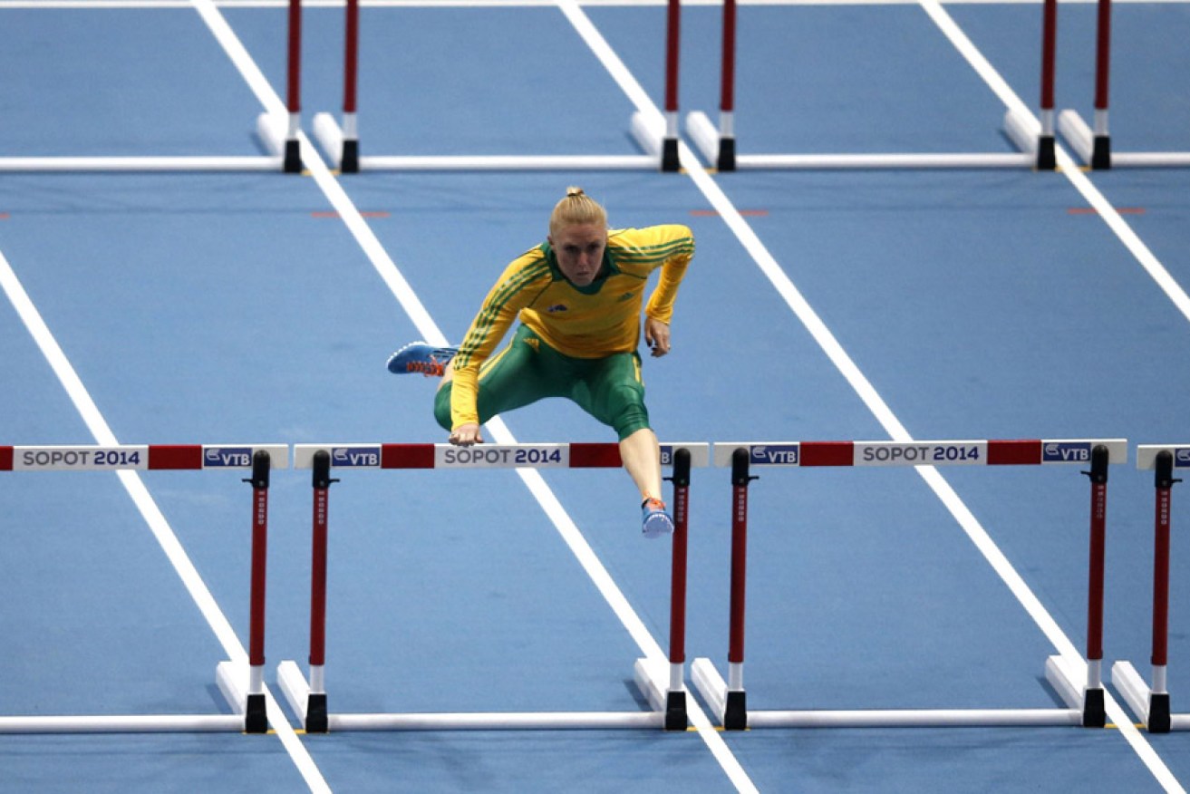 Sally Pearson at the IAAF World Indoor Athletics Championships in March. Photo: AAP