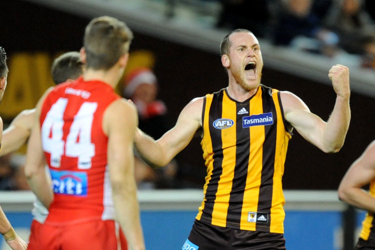 Jarryd Roughead has not put a timeframe on an AFL comeback. Photo: AAP