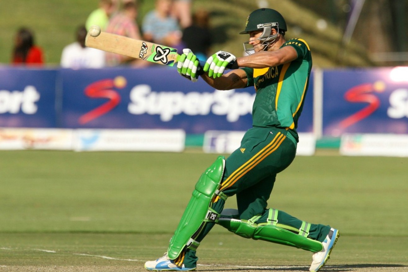 Faf du Plessis let his bat do the talking
