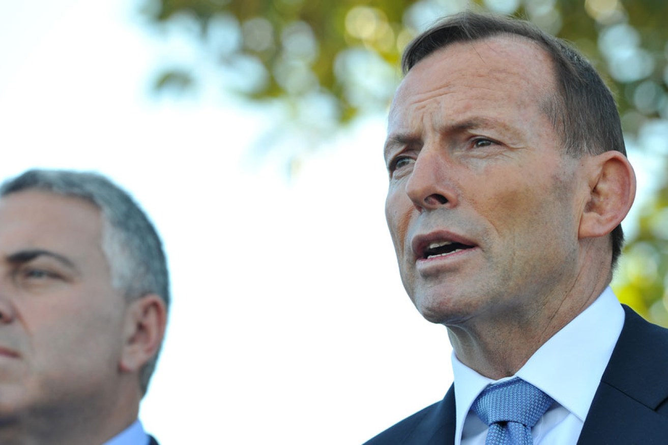 Tony Abbott with his Treasurer Joe Hockey.