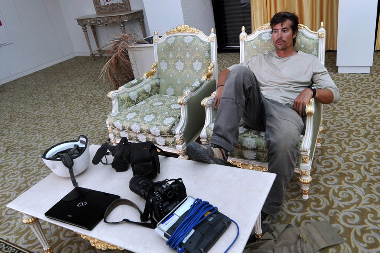 Journalist James Foley in Libya in 2011. 
