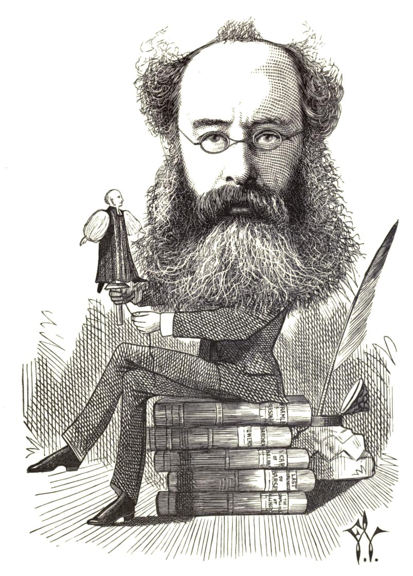 Frederick Waddy’s caricature of Anthony Trollope. Photo: Wikipedia commons